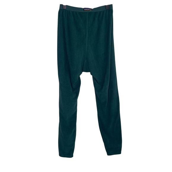 Patagonia Vintage USA Capilene Fleece Thermal Base Layer Bottom Hunter Green XL - Picture 4 of 9